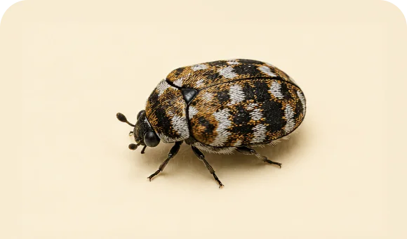 Carpet beetle macro